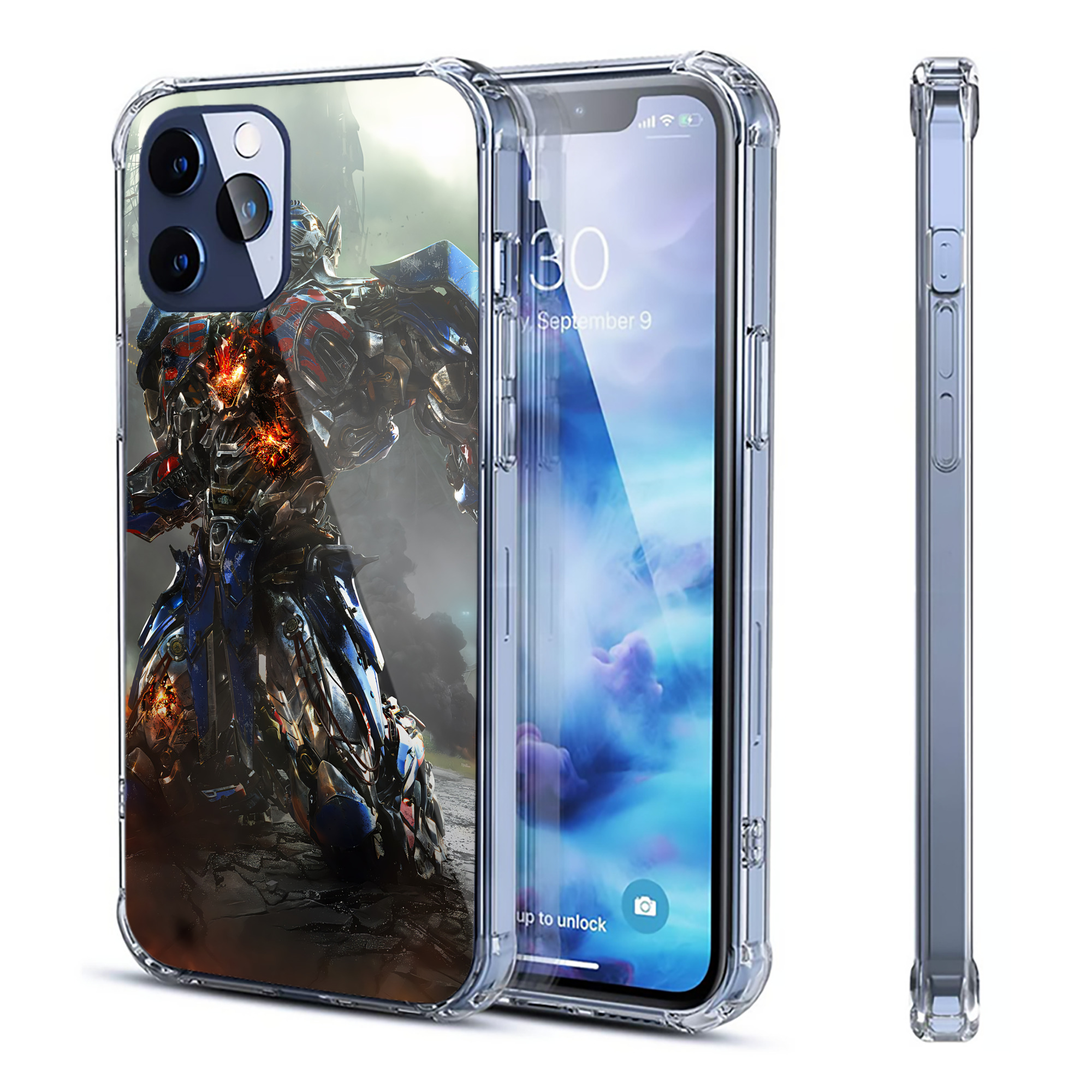 （画像用） Transformers トランスフォーマー 【iPhone 12シリーズ対応】透明スマホケース（クリアソフトケース）
